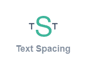 text spacking